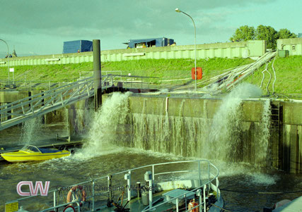 THW-Einsatz Glückstadt Juli 2002, Starkregenereignis