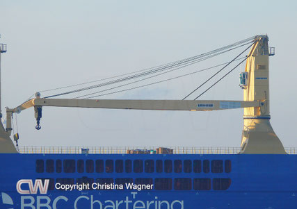 Kran 2 Liebherr LS 250. Gekoppelt können die Kräne 500 t heben.