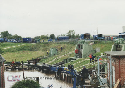 THW-Einsatz Glückstadt Juli 2002, Starkregenereignis