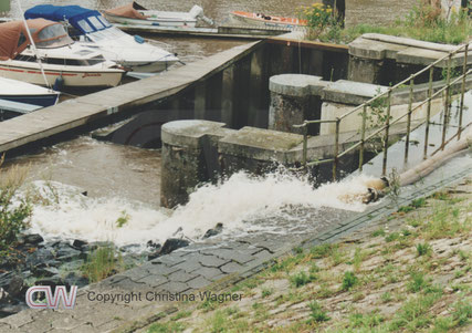 THW-Einsatz Glückstadt Juli 2002, Starkregenereignis