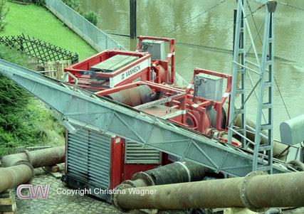 Starkregenereignis Juli 2002, Glückstadt, niederländische Hochleistungspumpen, Rhin