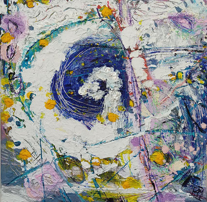 Elisabeth Augendre peintre en Ariège peinture originale acrylique abstrait