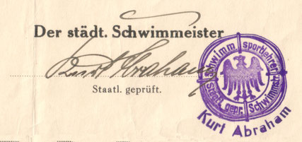 Mein Urgroßvater war Schwimmmeister in Stettin