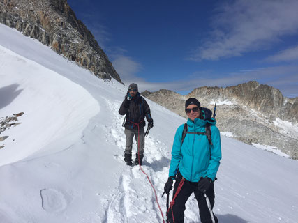 Dans une goulotte du petit Péric