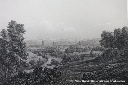 Bern, alter Stahlstich