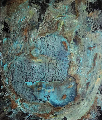Abstract, 80x60cm, acryl