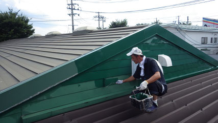 紫波町　屋根塗り替え