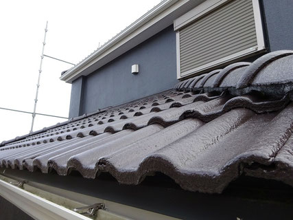 屋根塗装　水谷ペイント　水系ナノシリコン　塗装リフォーム後　スリーエイトホーム　佐倉市　千葉