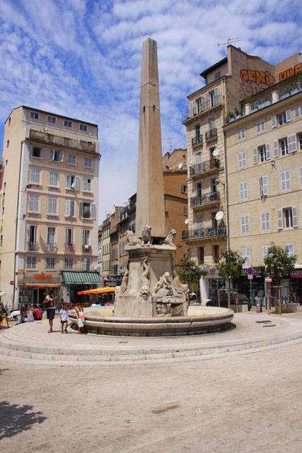 Bild: Fontaine Fosatti (1778) am Place des Capucines in Marseille 