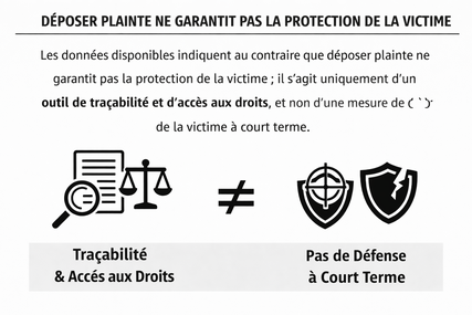 Déposer plainte n'assure pas la protection