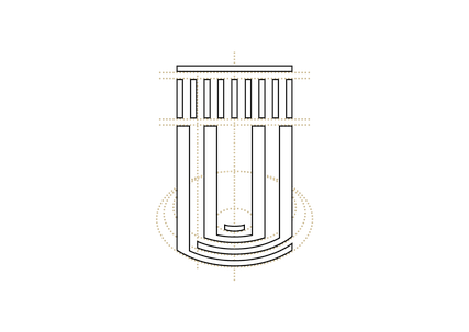 Konstruktionszeichnung: Logo Haus Rissen Hamburg