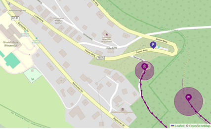 Muggendorf BL/TR 3 K: Start und Ziel (GPS-Radius)