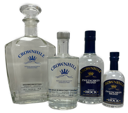Edelbrand schnaps  Crownhill Destillerie zwetschkenschnaps
