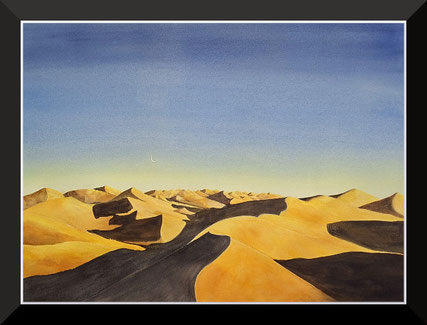 the desert, watercolor, 46 x 61cm, painted 2026