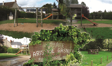 Jardin et aire de jeux à Vibraye - Vallées de la Braye et de l'Anille - Perche Sarthois