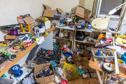 Parts of Baris' laboratory