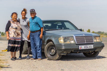 First hitchhike in Kyrgyzstan