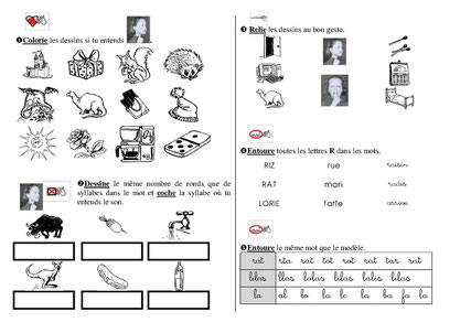 Sons Simples Exercices Fiches De Preparations Cycle1 Cycle 2 Ulis