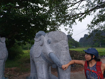 Rückweg zum Hotel in Tam Coc