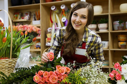 Happy florist.