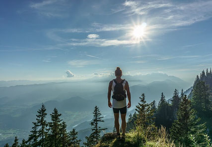 Woman hiking