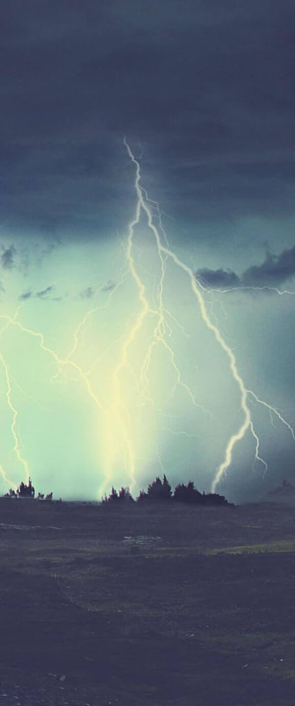 ein Blitz im Himmel