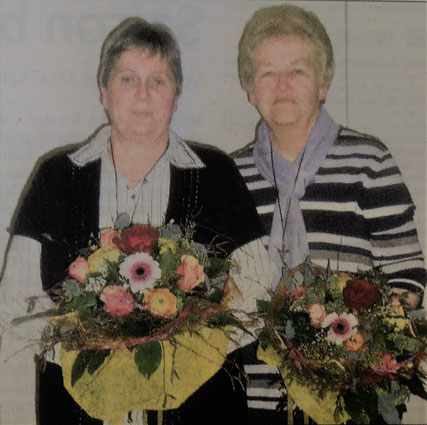 Ursula Quinkert und Elisabeth Mahler wurden 2011 für ihren langjährigen Einsatz geehrt.