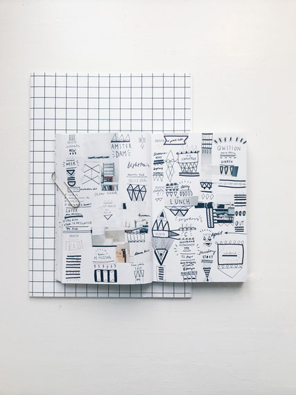 This is my weekly PLANNER scan WEEK 12 // 2018. Trough planning, sketching and living new designs and inspirations arise weekly in my inhouse designed PLANNER which I use as a sketchbook, moodboard and notebook.