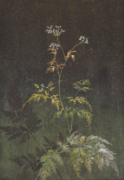 「薫風草」 　立木美江　日本画　SM号 　¥88,000(税込)