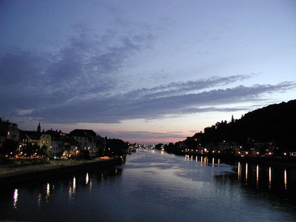 Romantische Schiffstour bei Nacht,, Betriebsausflug Heidelberg