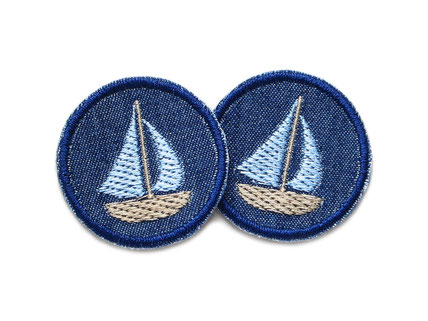 Jeansflicken patch Segelboot Boot mini Flicken Accessoire Erwachsene Kinder