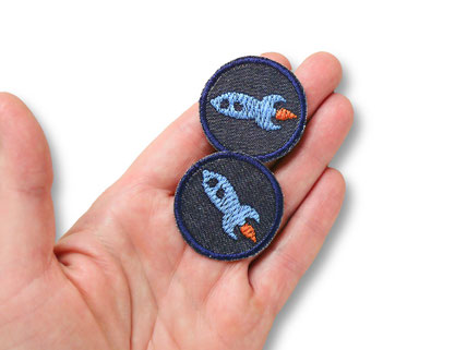 Mini Raketen Patches für kleine Weltraum-Fans