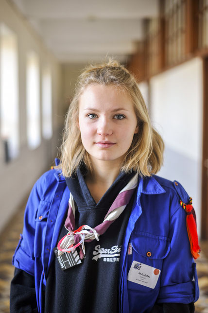 Girls and Boys scouts training together for  better skills in photography 