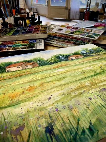 peinture aquarelle creuse limousin