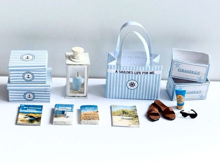 Strandhaus-Miniaturen basteln