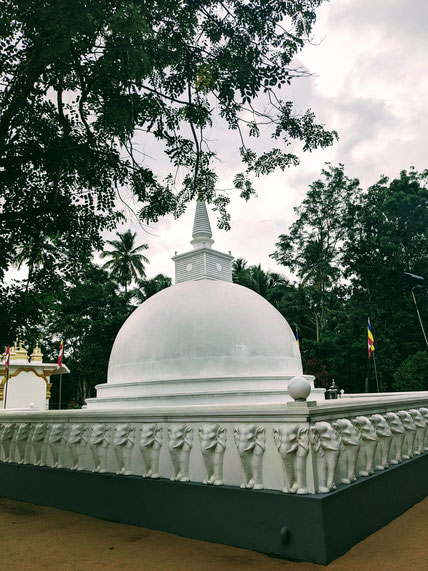 Another important building on the compound: The Stupa.