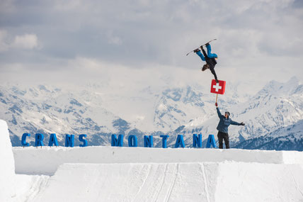 Snowboard in Crans Montana