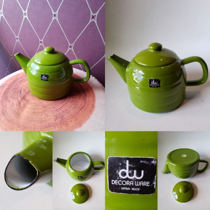 フジイ藤井月兎印グリーン緑ホーロー蓋付箱バット大小2個セット昭和レトロビンテージ フジイ藤井月兎印グリーン緑ホーロー蓋付箱バット大小2個セット