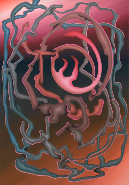 Filament, 2025, oil on canvas, 200 x 140 cm