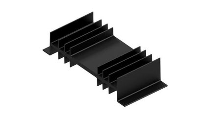 SK01 押出成形ヒートシンク | W=114.8mm, H=26mm | Fischer Elektronik