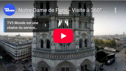 Visite virtuelle de Notre Dame de Paris aujourd'hui