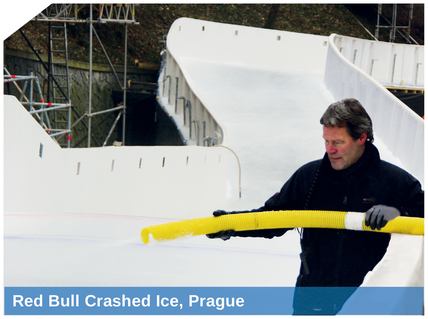 Red bull Crashed Ice, Praque, snowmaking by SnowBOX