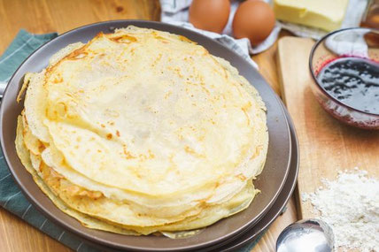 crêpes qui représentent le Soleil