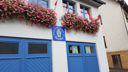 Das Vereinsheim "Häuschen" der Kerbgesellschaft Veilchenblau e.V. in der Jahnstraße