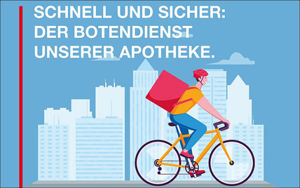 Schnell und sicher: der Botendienst unserer Apotheke.