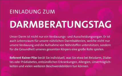 Bild zeigt den Text zum Darmberatungstag