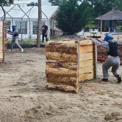partie de paint-ball à Issoire