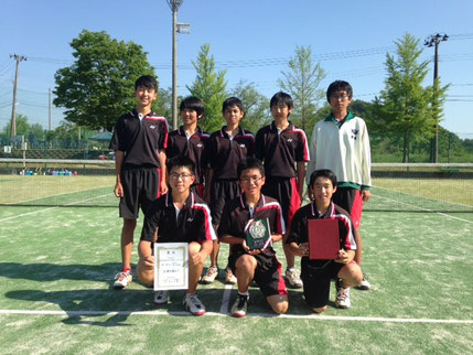 男子準優勝 見附西中学校