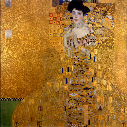 Gustav Klimt, Adele Bloch-Bauer I, 1907, Öl, Silber und Gold auf Leinwand, 138 × 138 cm, Neue Galerie (New York)