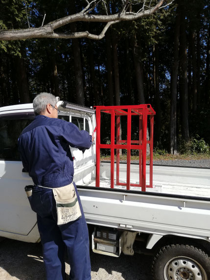 陶芸家　ブログ　茨城県笠間市　薪　薪置き場　ストーブ　誕生日プレゼント　手作り